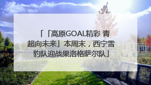 「高原GOAL精彩 青超向未来」本周末，西宁雪豹队迎战果洛格萨尔队