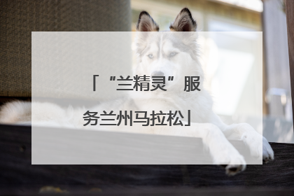 “兰精灵”服务兰州马拉松