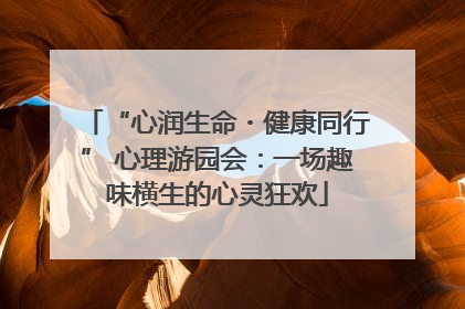 “心润生命・健康同行” 心理游园会：一场趣味横生的心灵狂欢