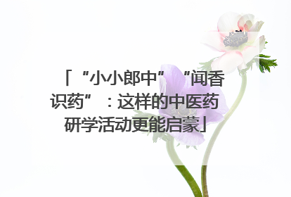 “小小郎中”“闻香识药”：这样的中医药研学活动更能启蒙