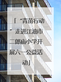 “青苗行动”走进江油市二郎庙小学开展六一公益活动