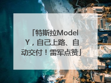 特斯拉Model Y，自己上路、自动交付！雷军点赞