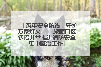 筑牢安全防线，守护万家灯火——旅顺口区多措并举推进消防安全集中整治工作