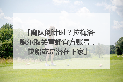 离队倒计时？拉梅洛·鲍尔取关黄蜂官方账号，快船或是潜在下家
