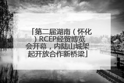 第二届湖南（怀化）RCEP经贸博览会开幕，内陆山城架起开放合作新桥梁