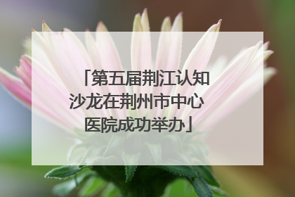 第五届荆江认知沙龙在荆州市中心医院成功举办