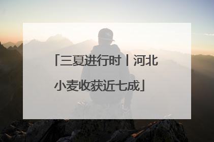 三夏进行时丨河北小麦收获近七成