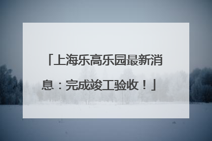 上海乐高乐园最新消息：完成竣工验收！