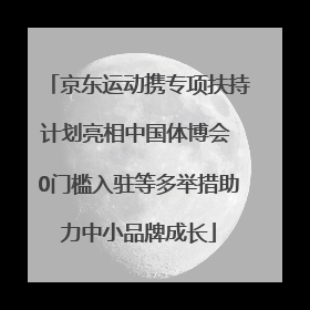 京东运动携专项扶持计划亮相中国体博会 0门槛入驻等多举措助力中小品牌成长