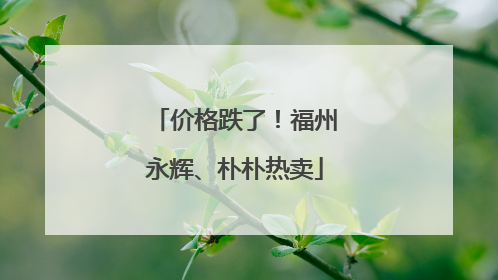价格跌了！福州永辉、朴朴热卖