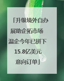 升级境外自办展助企拓市场 温企今年已拼下15.8亿美元意向订单