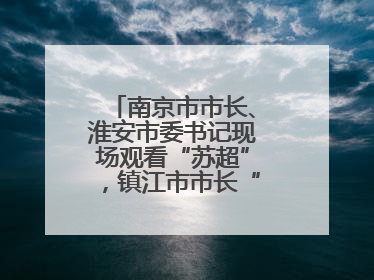 南京市市长、淮安市委书记现场观看“苏超”，镇江市市长“探班”球员