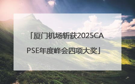 厦门机场斩获2025CAPSE年度峰会四项大奖