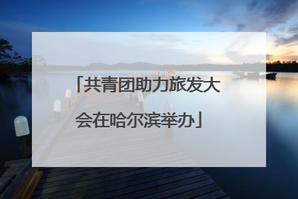 共青团助力旅发大会在哈尔滨举办