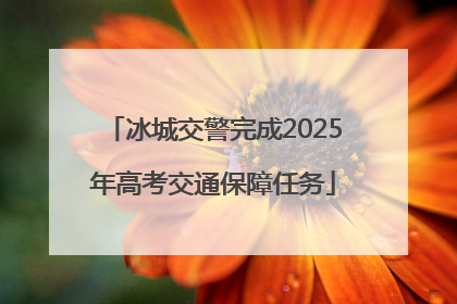 冰城交警完成2025年高考交通保障任务
