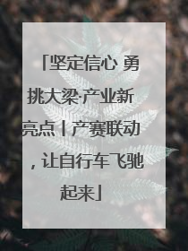 坚定信心 勇挑大梁·产业新亮点丨产赛联动，让自行车飞驰起来