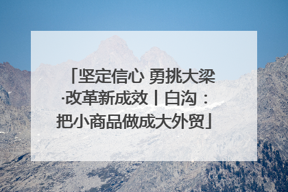 坚定信心 勇挑大梁·改革新成效丨白沟：把小商品做成大外贸