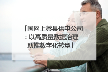 国网上蔡县供电公司：以高质量数据治理 助推数字化转型