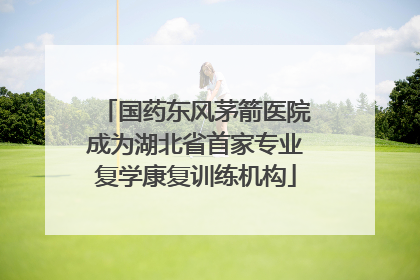 国药东风茅箭医院成为湖北省首家专业复学康复训练机构