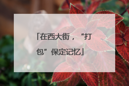 在西大街，“打包”保定记忆