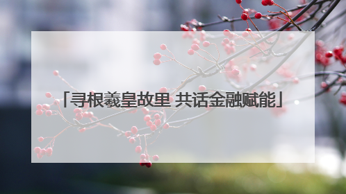 寻根羲皇故里 共话金融赋能