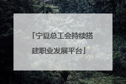 宁夏总工会持续搭建职业发展平台