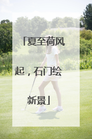 夏至荷风起，石门绘新景
