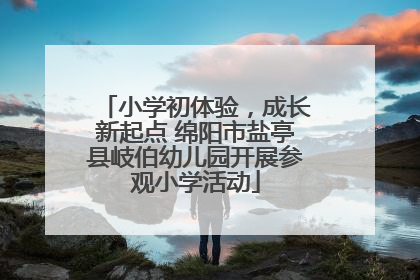 小学初体验，成长新起点 绵阳市盐亭县岐伯幼儿园开展参观小学活动