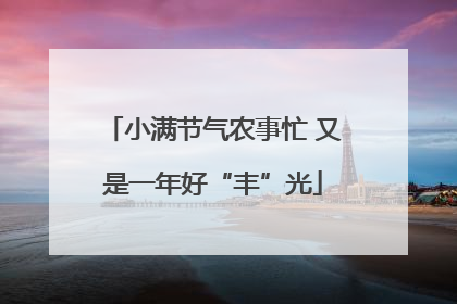 小满节气农事忙 又是一年好“丰”光