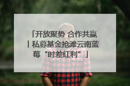 开放聚势 合作共赢丨私募基金抢滩云南蓝莓“时差红利”