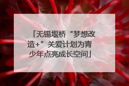 无锡堰桥“梦想改造+”关爱计划为青少年点亮成长空间