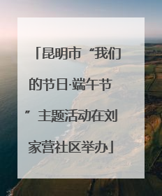 昆明市“我们的节日·端午节”主题活动在刘家营社区举办