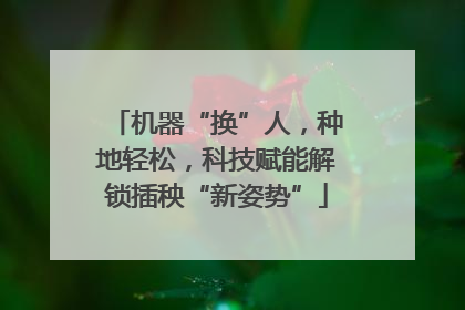 机器“换”人，种地轻松，科技赋能解锁插秧“新姿势”