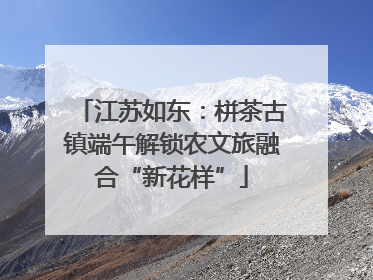 江苏如东：栟茶古镇端午解锁农文旅融合“新花样”