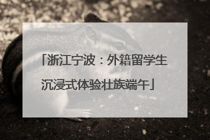 浙江宁波：外籍留学生沉浸式体验壮族端午