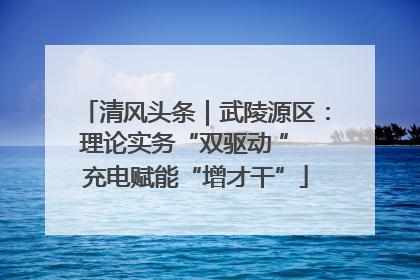 清风头条｜武陵源区：理论实务“双驱动 ” 充电赋能“增才干”