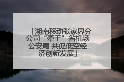湖南移动张家界分公司“牵手”省机场公安局 共促低空经济创新发展