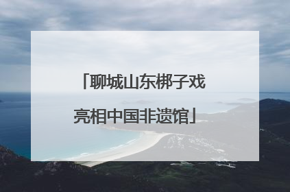 聊城山东梆子戏亮相中国非遗馆