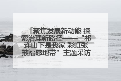 聚焦发展新动能 探索治理新路径——“祁连山下是我家 彩虹张掖福感地带”主题采访活动走进山丹