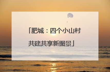 肥城：四个小山村共建共享新图景