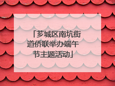 芗城区南坑街道侨联举办端午节主题活动
