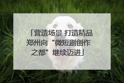 营造场景 打造精品 郑州向“微短剧创作之都”继续迈进