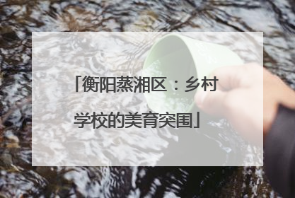 衡阳蒸湘区：乡村学校的美育突围