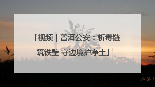 视频｜普洱公安：斩毒链筑铁壁 守边境护净土
