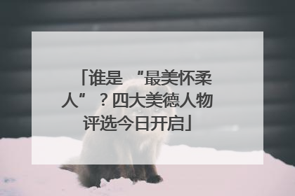 谁是 “最美怀柔人”？四大美德人物评选今日开启