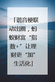 谐音梗联动出圈，蚂蚁财富“指数+”让理财更“加”生活化