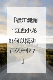 赣江观澜：江西小龙虾何以撬动百亿产业？