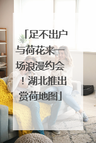 足不出户与荷花来一场浪漫约会！湖北推出赏荷地图