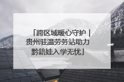 跨区域暖心守护｜贵州驻温劳务站助力黔籍娃入学无忧