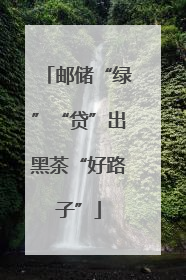 邮储“绿”“贷”出黑茶“好路子”